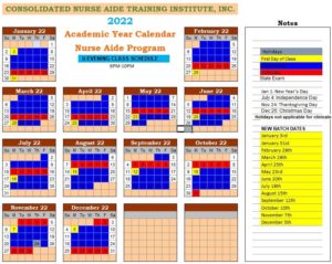 CNA Training Institute Academic Calendar_3